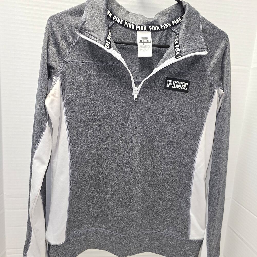Victoria's Secret PINK Ultimate quarter-zip pullover sz small